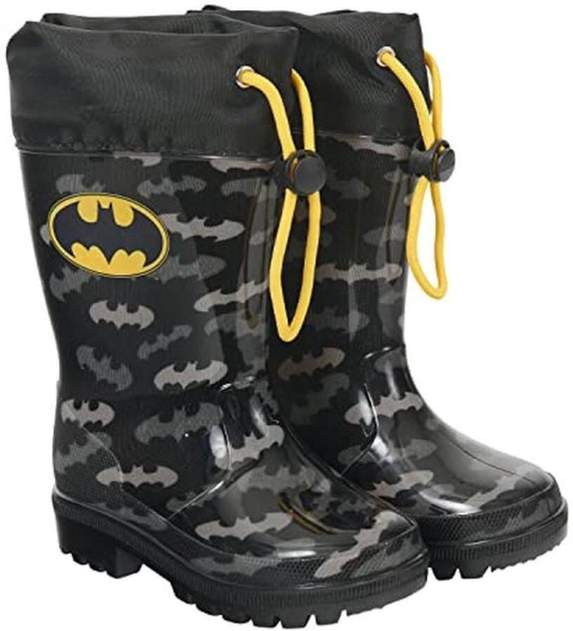 Regenlaarzen voor Kinderen met Vleermuis Motief Waterdicht en Antislip Ideaal voor Sneeuw en Modder