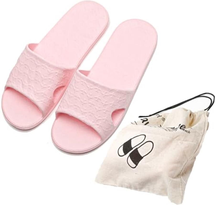 Reis Sloffen voor en Opvouwbare Pantoffels Zacht Comfortabel Antislip Sneldrogend en Ideaal voor Thuis en Reis