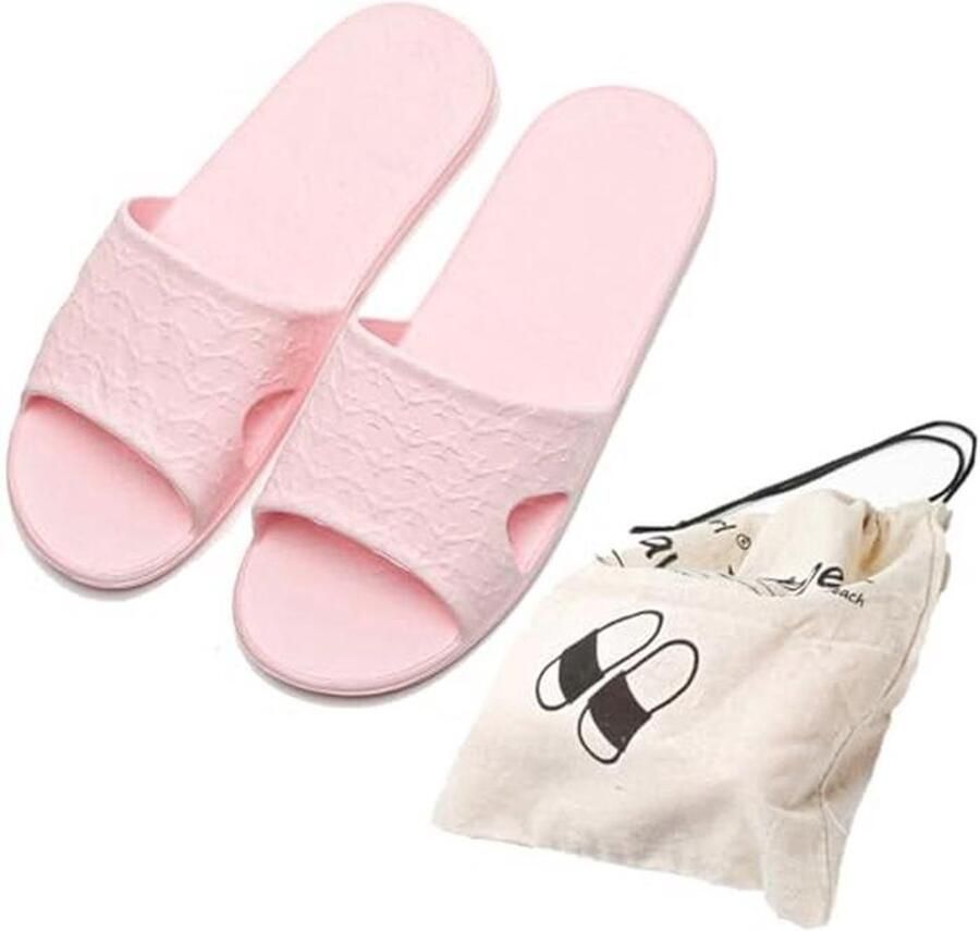 Reis Sloffen voor en Opvouwbare Pantoffels Zacht Comfortabel Antislip Sneldrogend en Ideaal voor Thuis en Reis