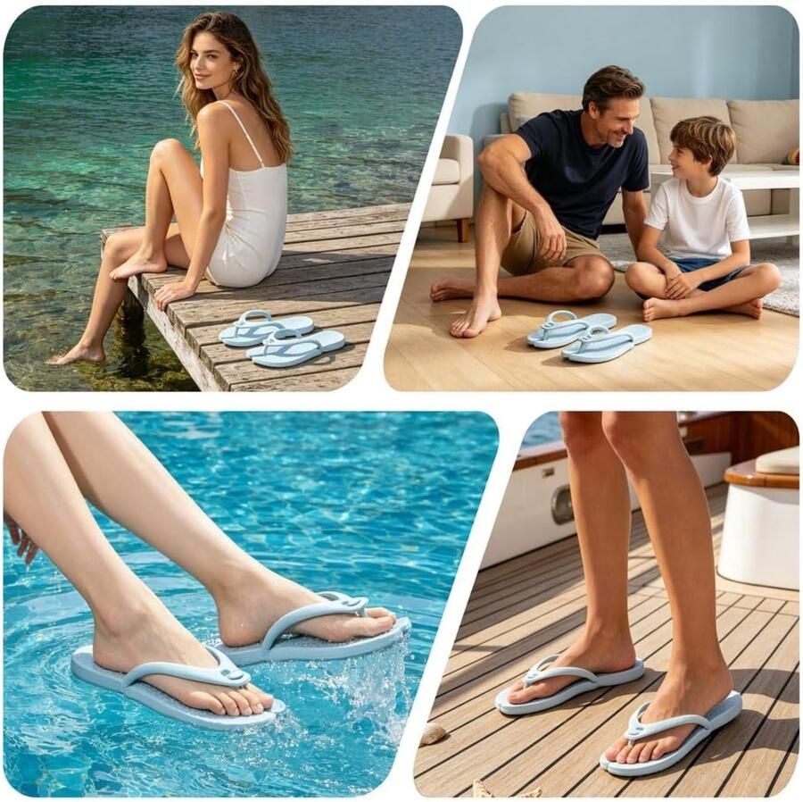 Slippers voor en licht en antislip draagbaar voor thuis strand hotel en badkamer