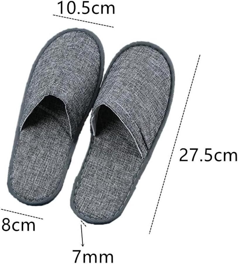Reisslippers hotelpantoffels gastenpantoffels antislip pantoffels antislip voor gasten spa familie hotel feest thuis 3 paar