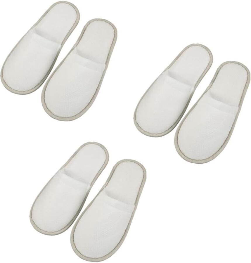 Reisslippers hotelpantoffels gastenpantoffels slipvaste pantoffels voor gasten spa familie hotel feest thuis 3 paar