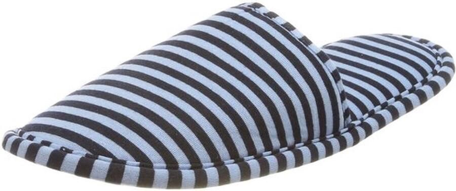 Reisslofjes Vouwbare Slofjes Luxe Comfort Marineblauw Wasbare Sloffen Ideaal voor Thuis en Onderweg Gestreept Ontwerp