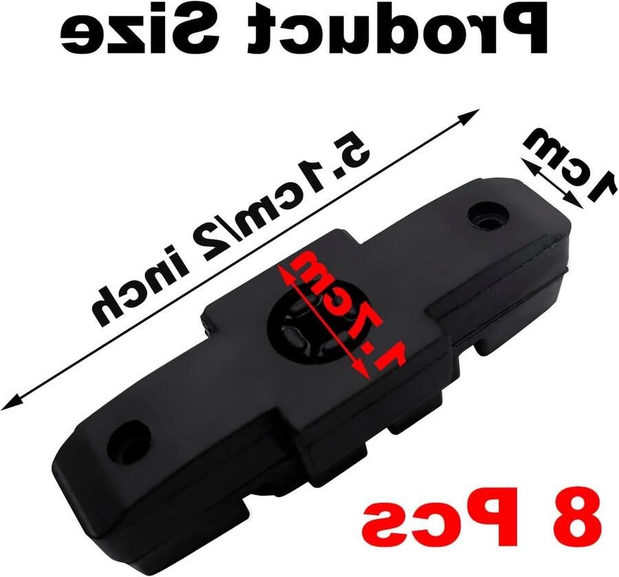 Remschoenen voor Fietsen Geschikt voor HS11 HS22 HS24 en HS33 8 Stuks (4 Pairs) Zwart