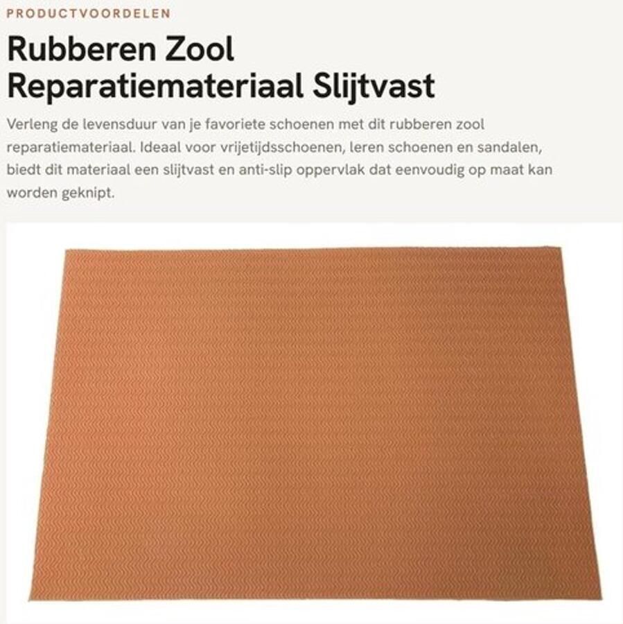 Reparatiemateriaal Slijtvast Rubberen Zool Antislip Universele Toepassing 58 x Voor Vrijetijdsschoenen en Leren Schoenen