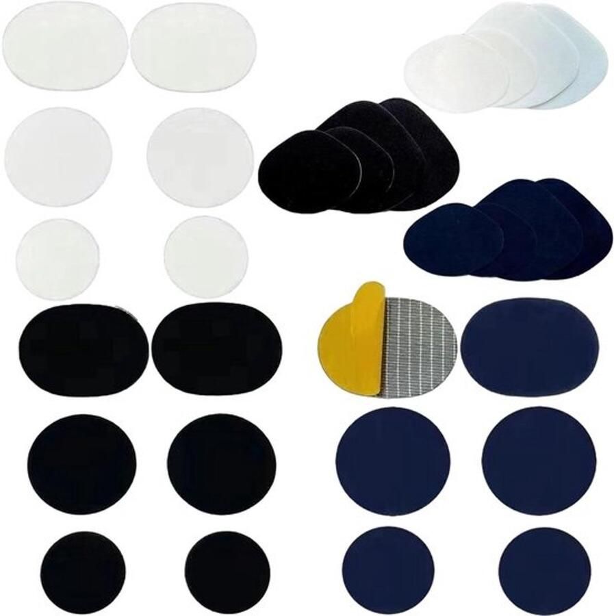 Reparatiepatches 24 stuks voor gymschoenen en sneakers zelfklevende schoengatreparatie kleding en hoge hakken reparatie ronde schoenreparatiepatch