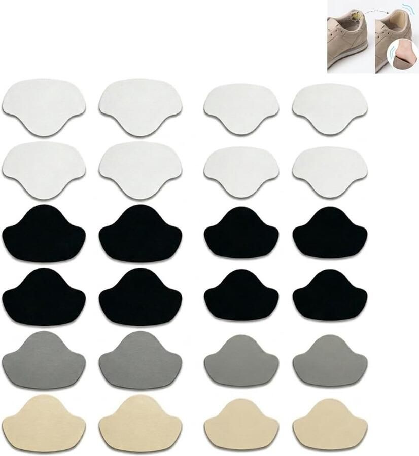 Reparatiepatches voor sneakers 24 stuks zelfklevend voor leren binnenvoering bescherming tegen gaten en slijtage geschikt voor en meerkleurig 1 mm dik