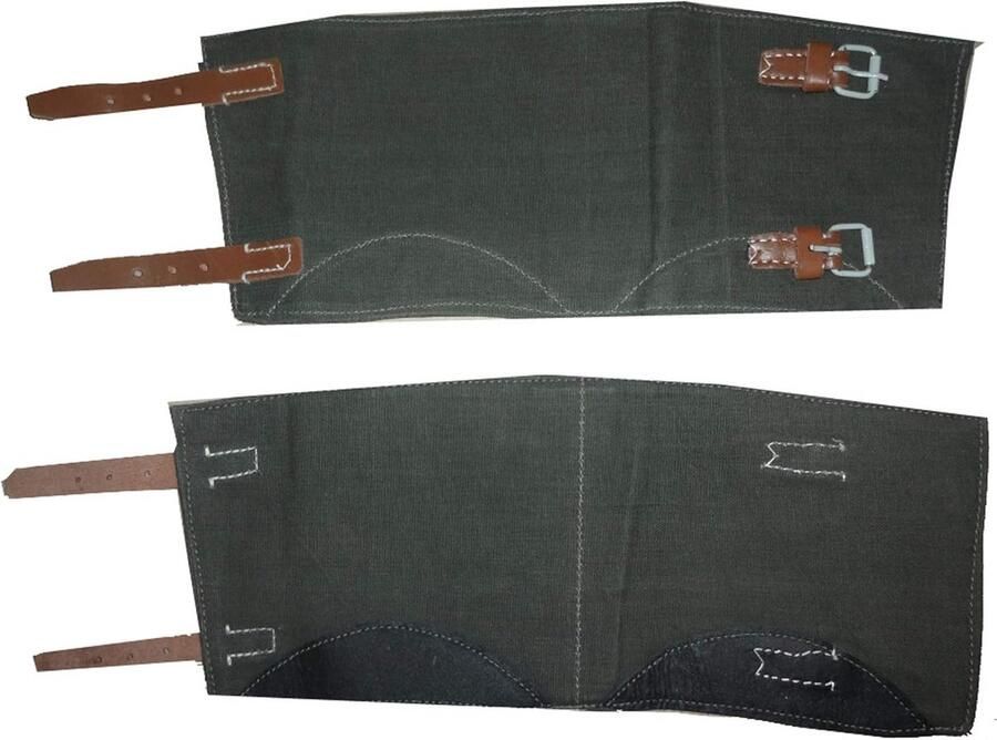 Replica Gamassen Leggings Paar Outdoor Bescherming Nieuwstaat Conditie Standaard Maat Groen