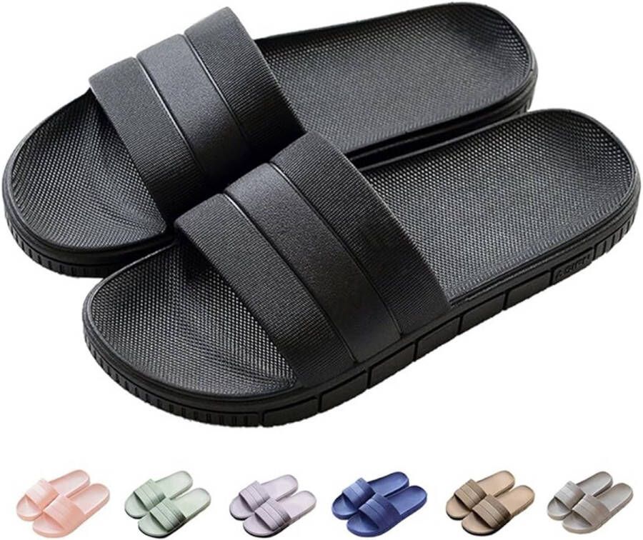 Retadou slippers zomer slide-slippers badslippers strand indoor outdoor slipvast unisex effen EU zwart