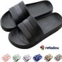 Retadou slippers zomer slide-slippers badslippers strand indoor outdoor slipvast unisex effen EU roze - Thumbnail 1