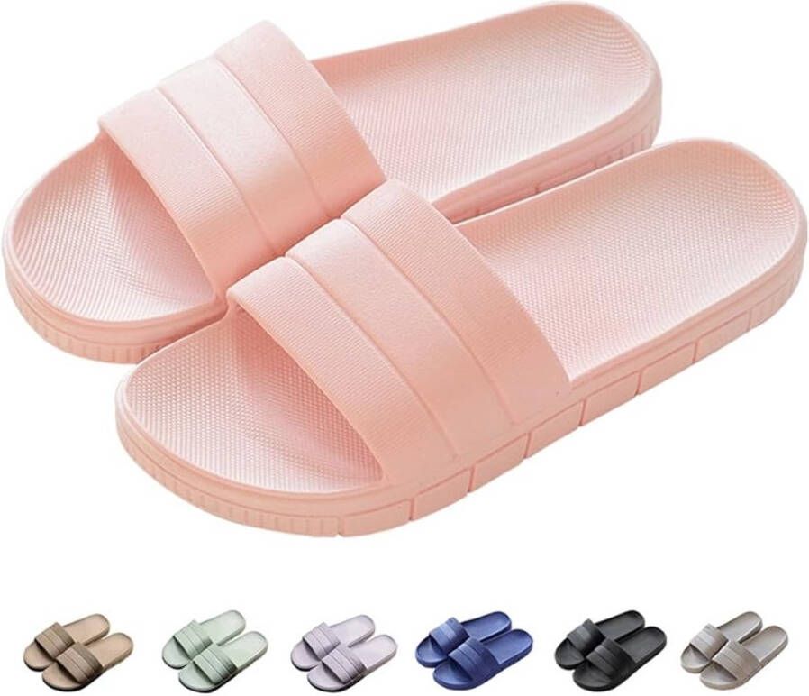 Retadou slippers zomer slide-slippers badslippers strand indoor outdoor slipvast unisex effen EU roze