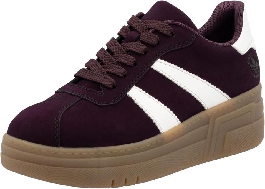 Dames sneakers laag rood comfort schoen