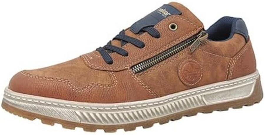 Rieker Heren 37029 Sneaker Low, blauw, 45 EU, blauw, 45 EU