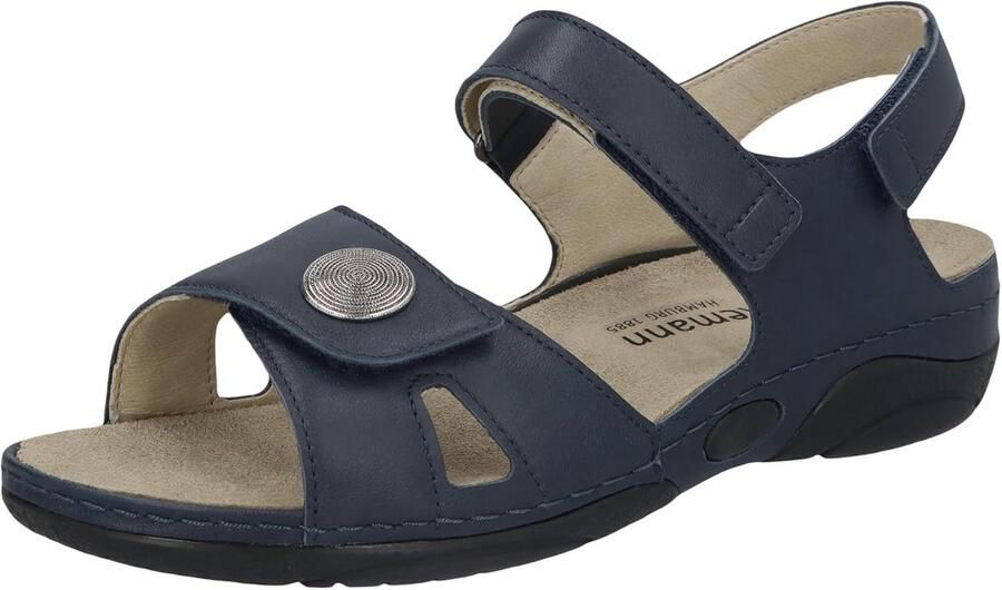 Riempjes Sandalen Comfortabele Schoenen Zomerse Activiteiten Drie Klittenbandsluitingen