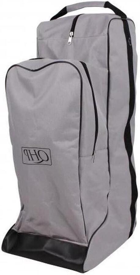 Rijlaarzen en Helmtas Paardrijtas Opbergen Paardensport Versterkte Bodem 38 x 22 x Zwart Grijs