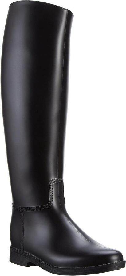 Rijlaarzen Kinderen Dames Paardrijlaarzen Rubber Paardrijden Stalwerk Waterdichte Robuuste Zool Hoogte Zwart