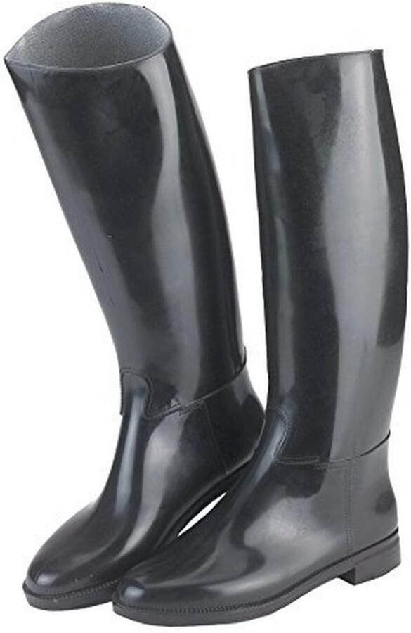 Rijlaarzen van kunststof met sporthouder Zwart