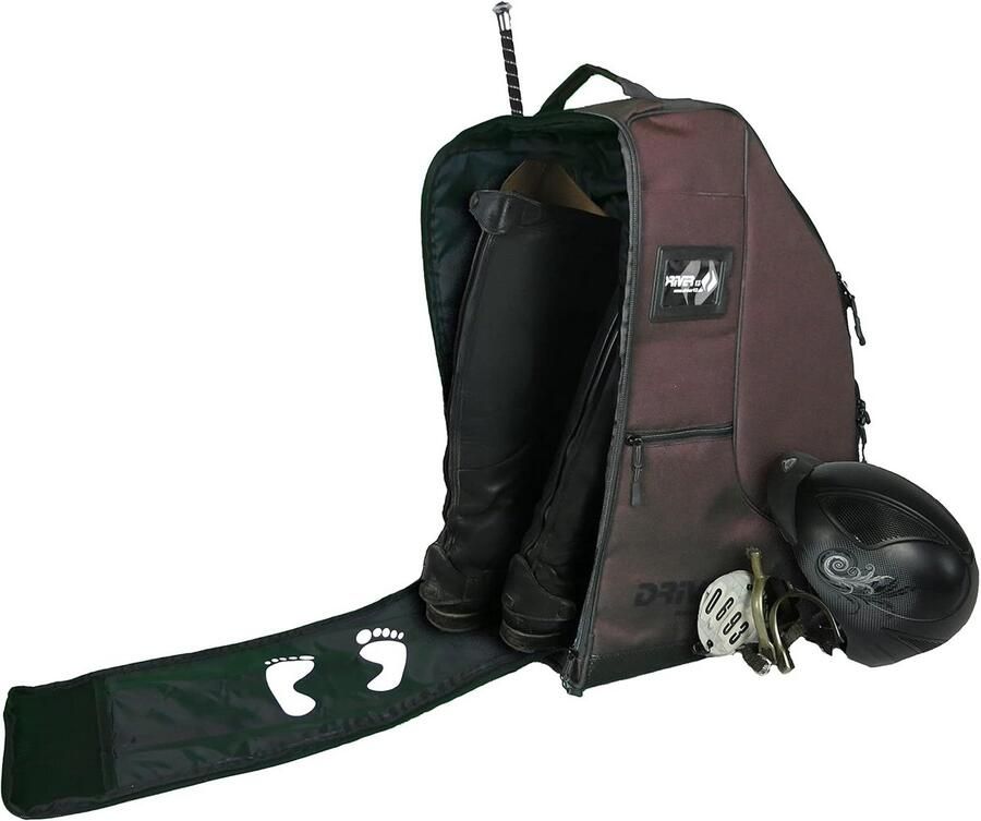 Ruime Rijlaarsrugzak met Helm Compart t Perfect voor Paardrijden in Kleuren