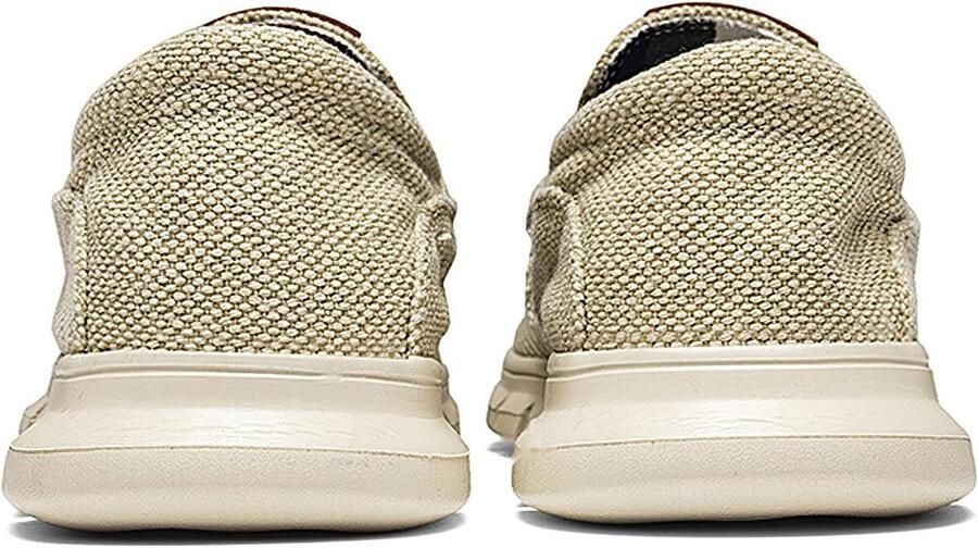 Rismart Instappers voor mannen casual canvas instappers antislip comfortabele wandelschoenen
