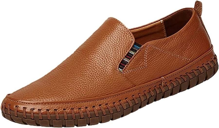 Rismart Loafer en mocassins heren lederen glijschoenen rijschoenen pantoffels