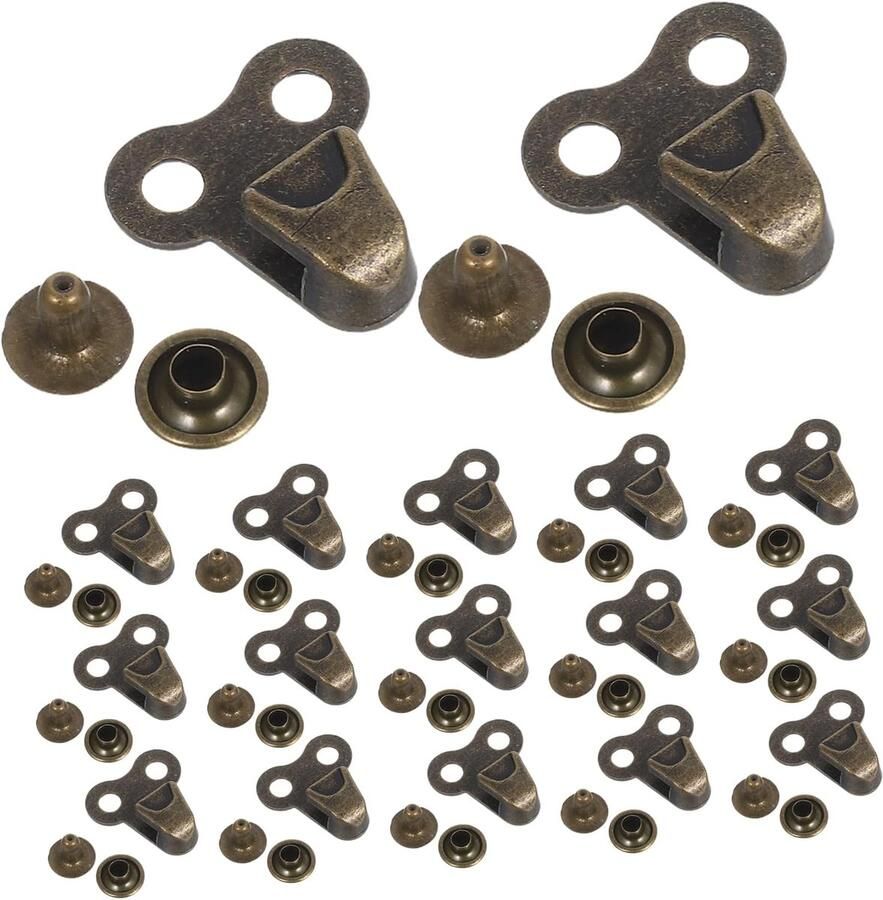 Rivet Eyelet Kit Schoen Reparatie Schoenen Versieren Duurzame Legering 20 Stuks Zilver
