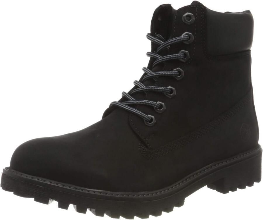 Robuuste Heren Enkellaarzen van Nubuck met Vetersluiting