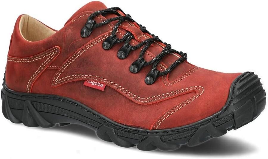 Robuuste Heren Wandelschoenen van Echt Leer met Antislipzool voor Trekking en Outdoor