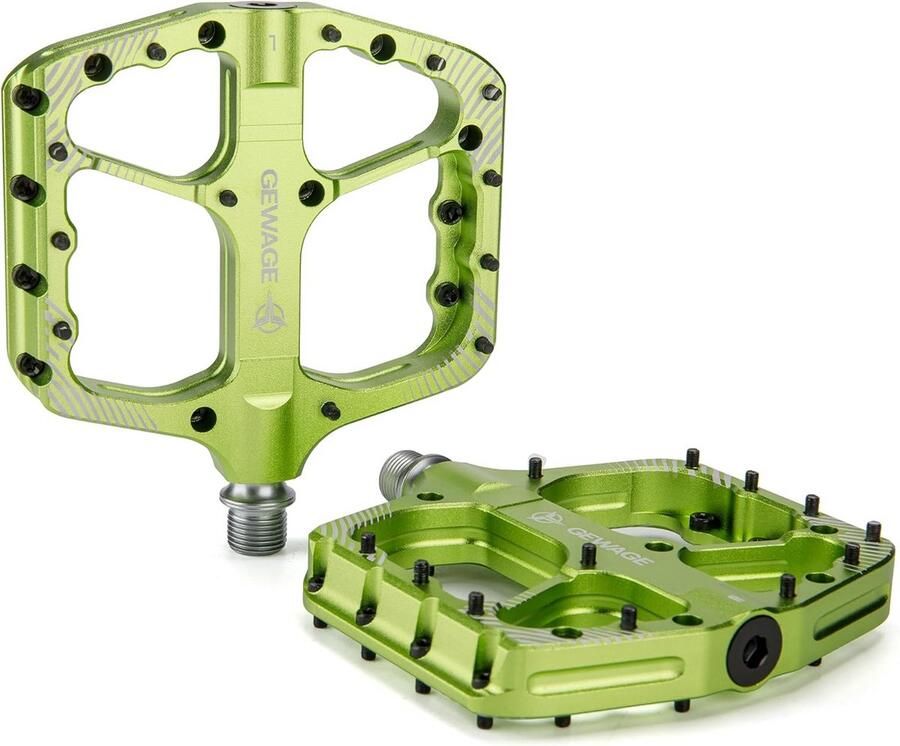 Robuuste MTB Fietspedalen Aluminium CNC met 24 Anti-Slip Pinnen Geschikt voor Mountainbike Gravel & Trekking