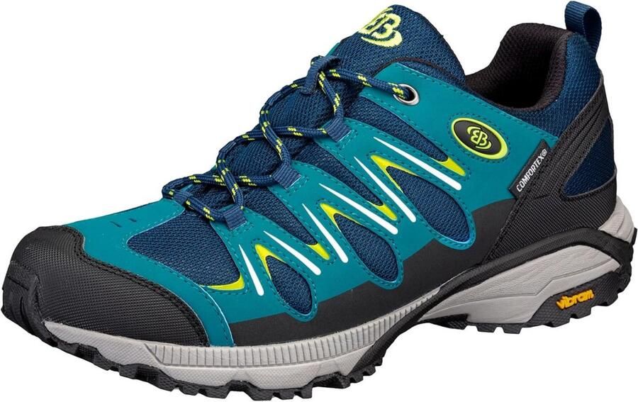 Waterdichte Wandelschoenen Outdoor Unisex Navy Petrol Lemon