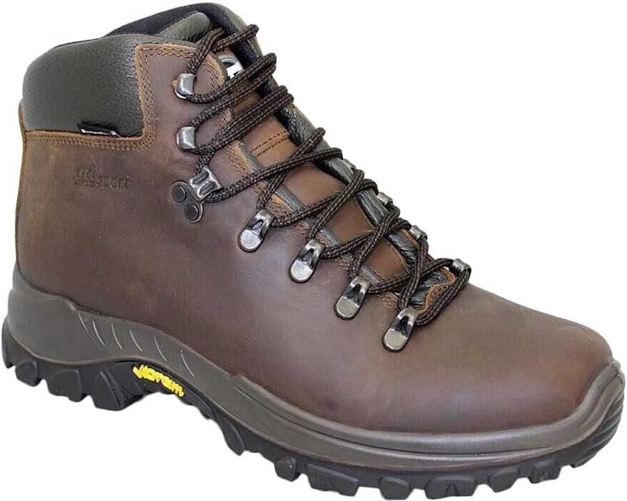 Robuuste Leren Wandelschoenen voor Heren met VIBRAM Zool