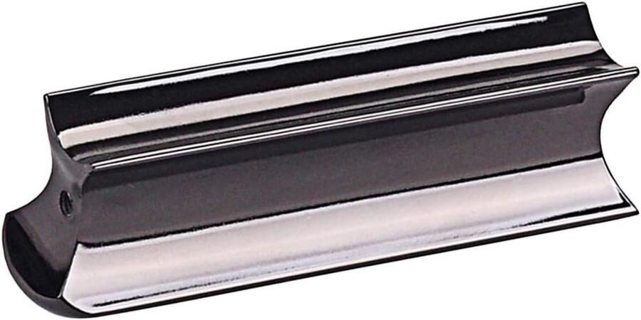 Roestvrijstalen Gitaar Slide Tone Bar Voor Dobro Lap Steel Hawaiian En Elektrische Gitaar Accessoires Zwart