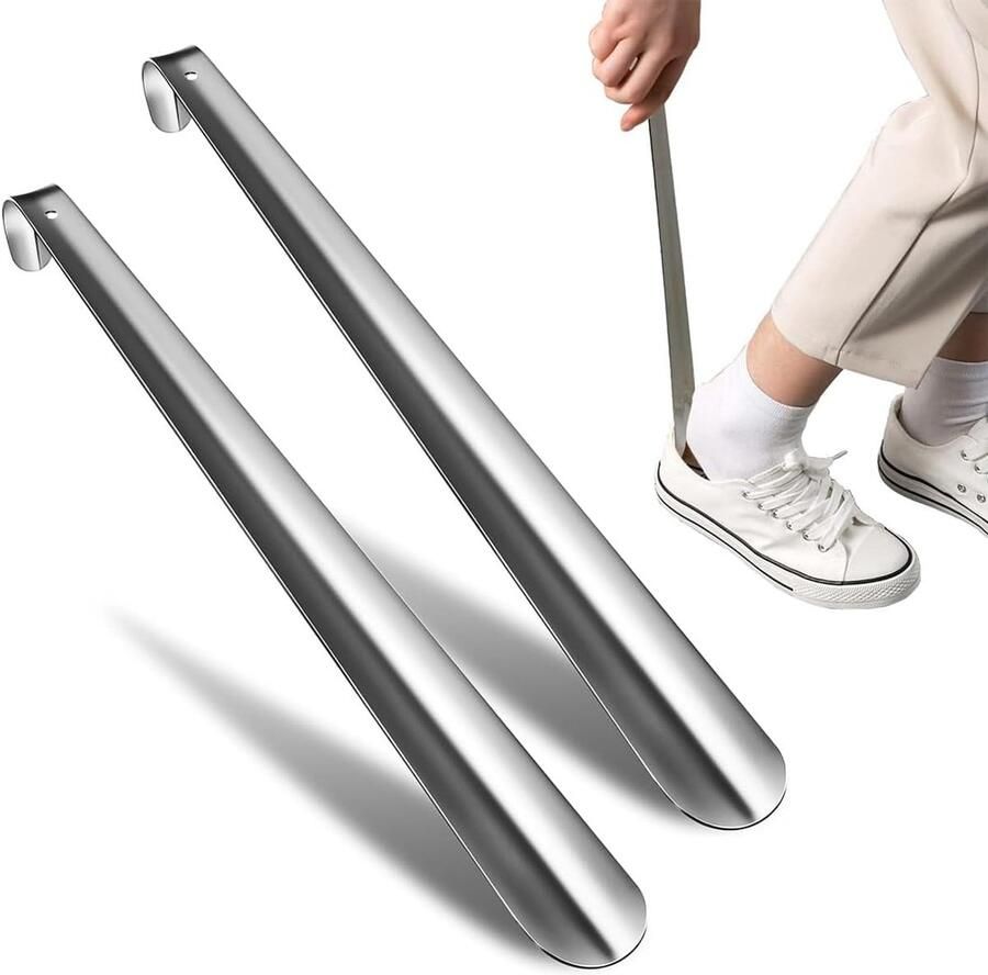 Roestvrijstalen Schoenlepel Set van 2 Voor nen en Kinderen