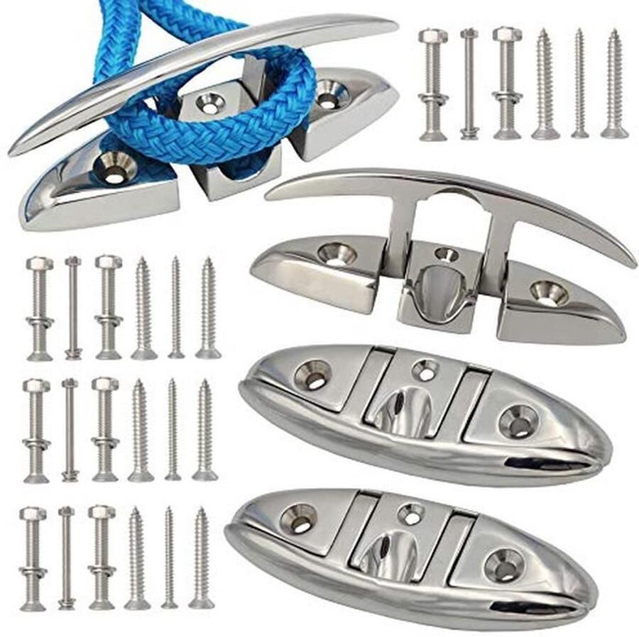 Roestvrijstalen Vouwschoenplaatjes voor Boot en Dek 5 Inch en 6 Inch