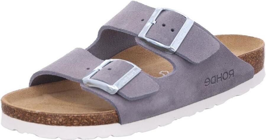 Rohde dames muilezel Alba zacht suède met gevoerd leren voetbed