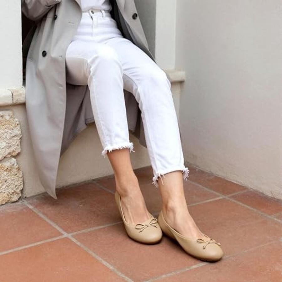 Roll-Up Flats Vouwbare Ballerina's Nude