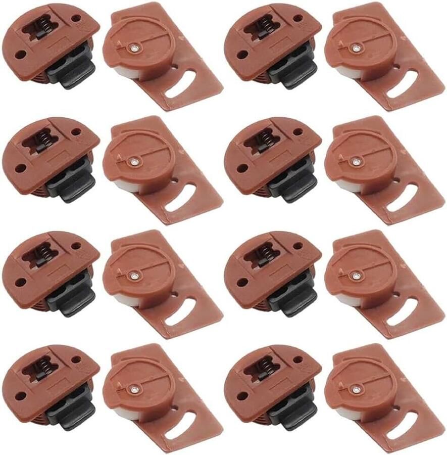 Roller Stille Wielen Tandwiel Spoor Sets Meubelrolwielen Schuifwielen Schuifdeur Geleider Voor Garderobe Kast (8 paar)