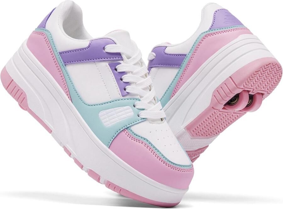 Rolschoenen voor kinderen afneembare wielen modieuze sneaker perfect voor buiten spelen ShopVlot