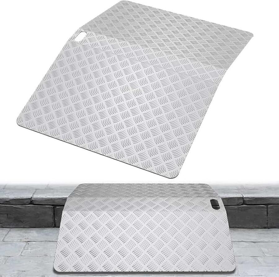 Rolstoelhelling x antislip oppervlak traphelling van aluminium drempelhelling met 270 kg draagvermogen drempelbrug drempelhelling hoog voor rolstoel en handwagen