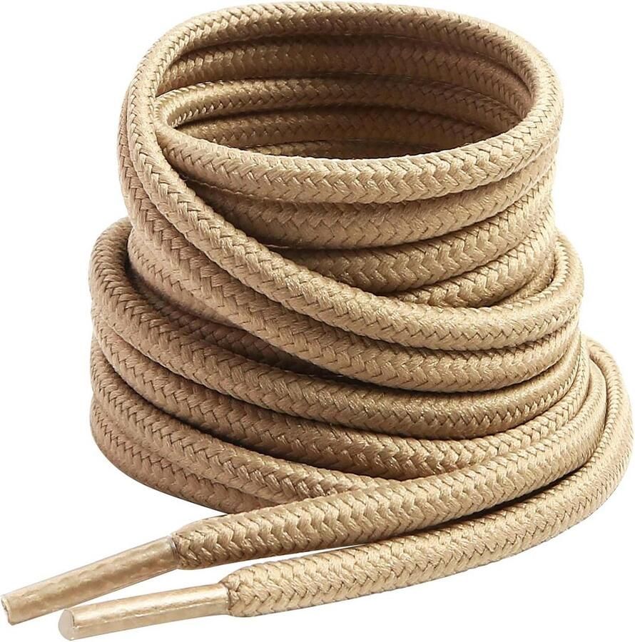Ronde Dikke Laarzenveters 4mm voor Werkschoenen en Wandelschoenen