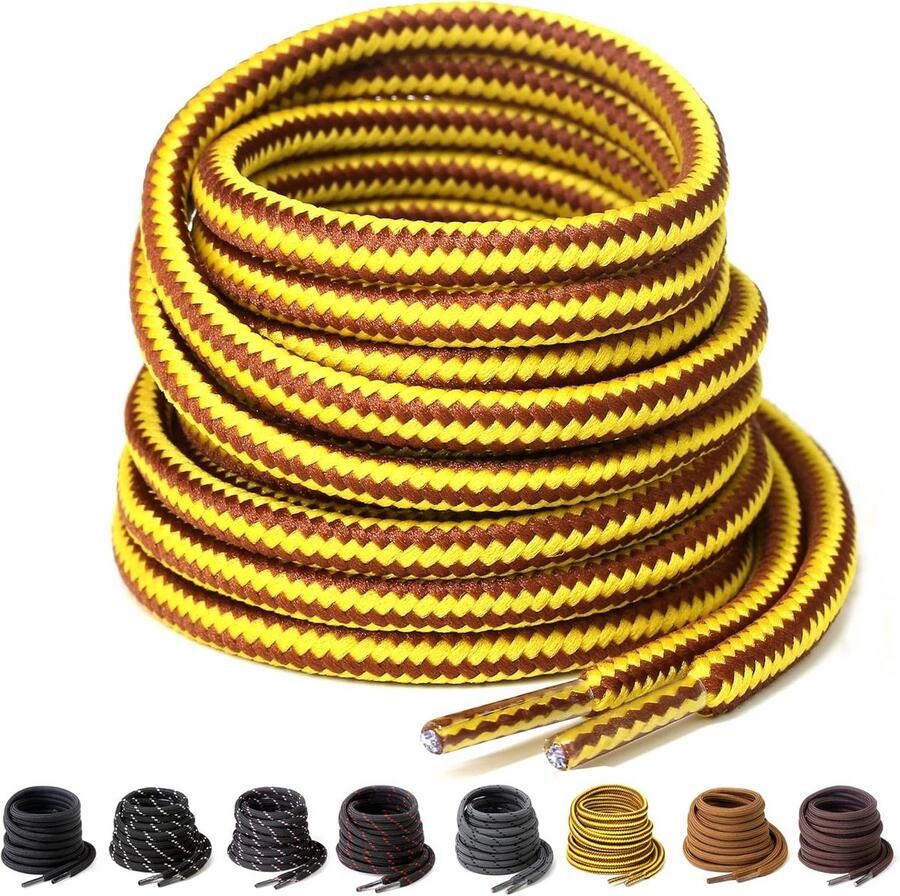 Ronde Dikke Schoen- en Laarzenveters 4 5 mm voor Werk en Outdoor