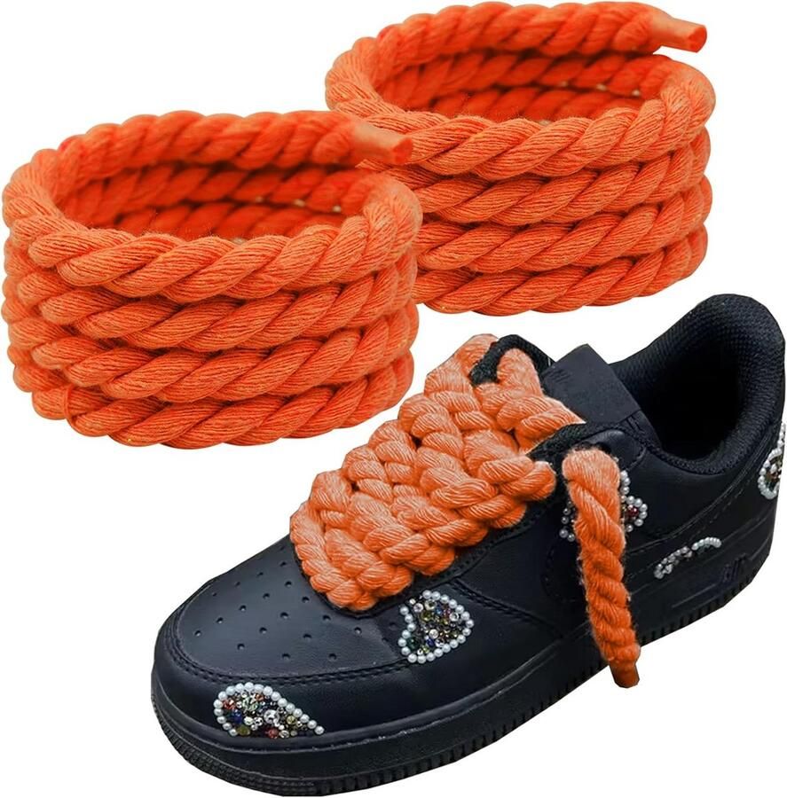 Ronde Dikke Schoenenveters voor Sportschoenen en Sneakers