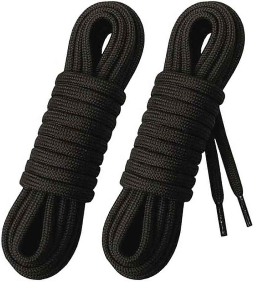 Ronde Dikke Schoenveters 4 mm voor Werkschoenen en Veiligheidsschoenen Sterk en Duurzaam