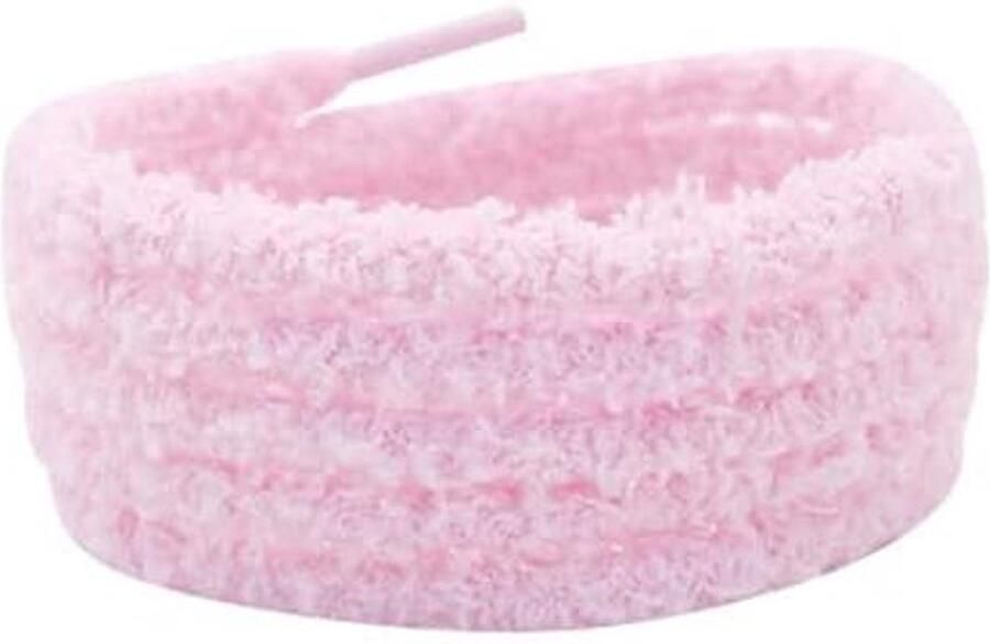 Pluche veters 2 paar 8 mm ronde fuzzy veters voor sneakers en schoenen