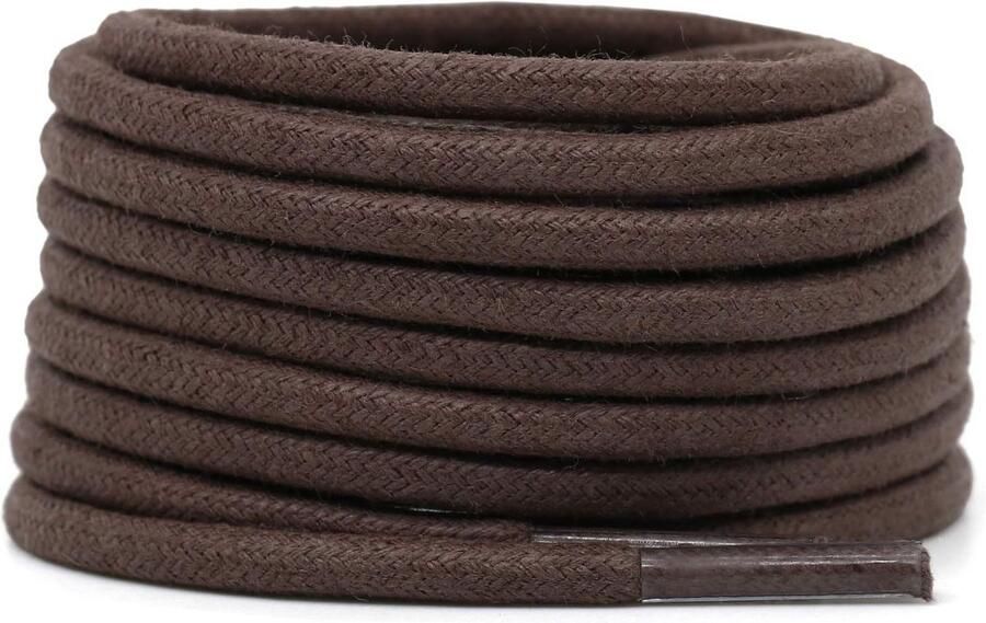 Ronde Gewaxte Katoenen Schoenveters voor Jurk- en Laarzen Sterk & Duurzaam