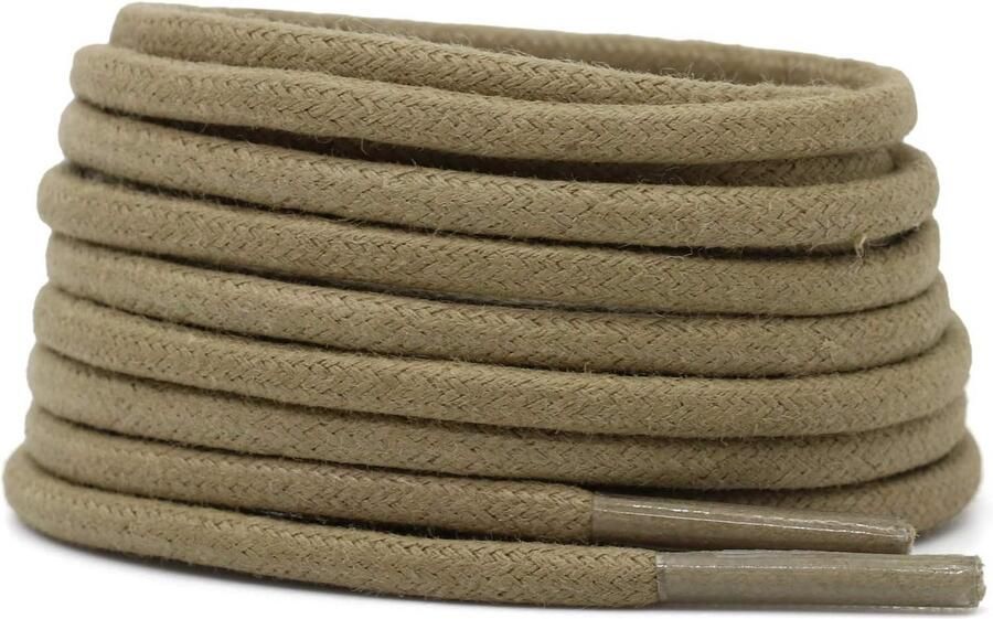 Ronde Gewaxte Katoenen Schoenveters voor Herenschoenen en Laarzen 2 Paren