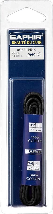 Ronde Gewaxte Schoen- of Laarsveter Zwart