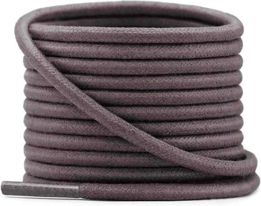 Ronde Gewaxte Schoenveters (2 Paar) Sterk & Kleurvast voor Leren Schoenen Laarzen en Sneakers