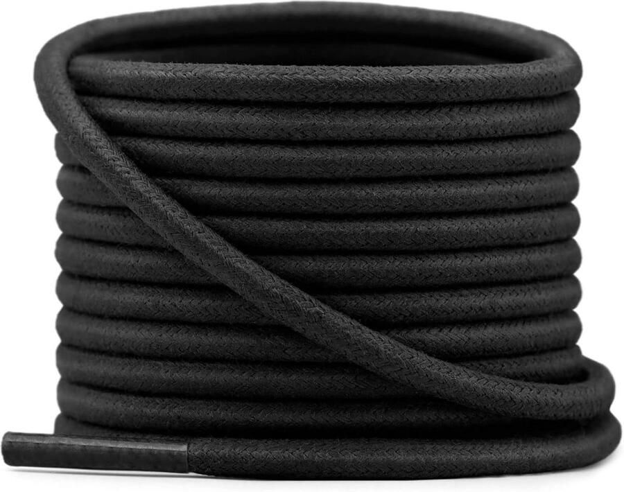 Ronde Gewaxte Schoenveters (2 Paar) voor Kostuum Leren Schoenen & Laarzen Kleuren en Lengtes
