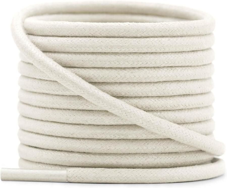 Ronde Gewaxte Schoenveters voor Kostuum- en Leren Schoenen (2 Paar)