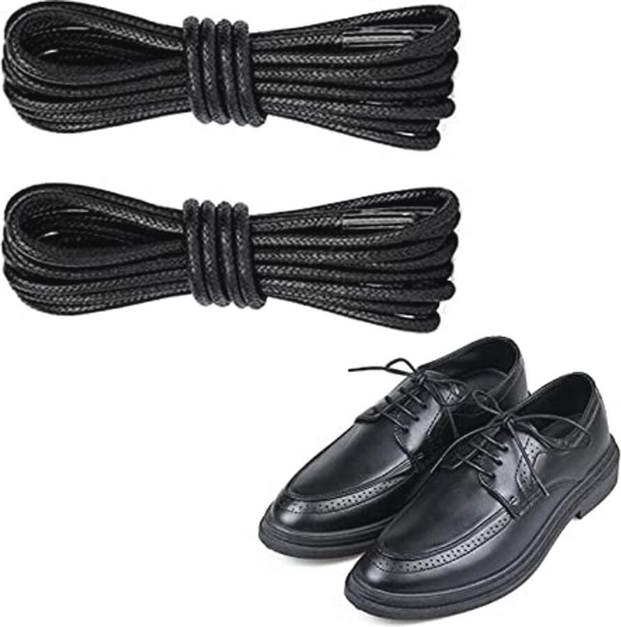 Ronde gewaxte veters Waterdicht en scheurvast voor zakelijke schoenen